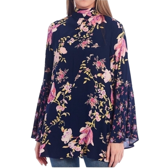 Free People Tate Tunic/Mini Dress in Midnight Combo sz XS NWT - Picture 1 of 11